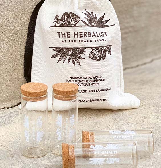 The Herbalist botanical apothecary vials