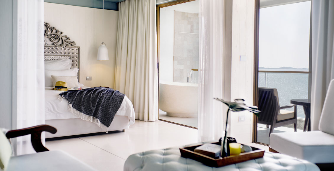 Ocean-view suite at The Beach Samui